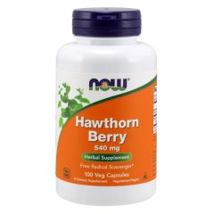 NOW FOODS Hawthorn Berry 540mg 100 capsule - bacche di biancospino