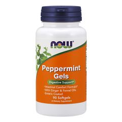 NOW FOODS Peppermint Gels - 90 Softgels - gel di menta piperita