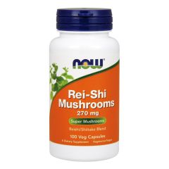 NOW FOODS Rei-shi mushrooms 270mg 100 capsule - estratto fungo Rei-Shi 