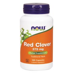 NOW FOODS Red Clover 375 mg 100 Capsules - fiore di trifoglio