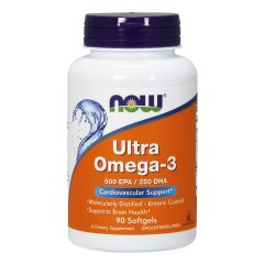 NOW FOODS Ultra Omega-3 Molecular Molecularly Distilled 500/250 md, 90 softegels