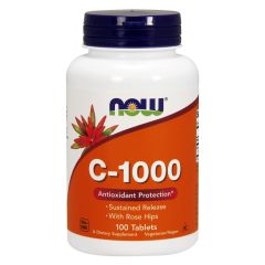 NOW FOODS Vitamin C 1000 da 100 tabs - vitamina C 0680