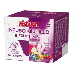 Ristora capsule compatibili Dolce Gusto INFUSO MIRTILLO e FRUTTI MISTI - conf. 10 pz.