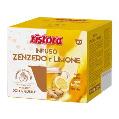 Ristora capsule compatibili Dolce Gusto INFUSO ZENZERO E LIMONE - conf. 10 pz.
