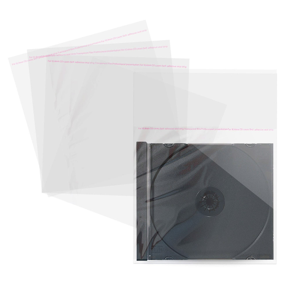 KGC Shop MediaRange 100 Bustine Richiudibili Clear per custodie case CD  10.4mm BOX04